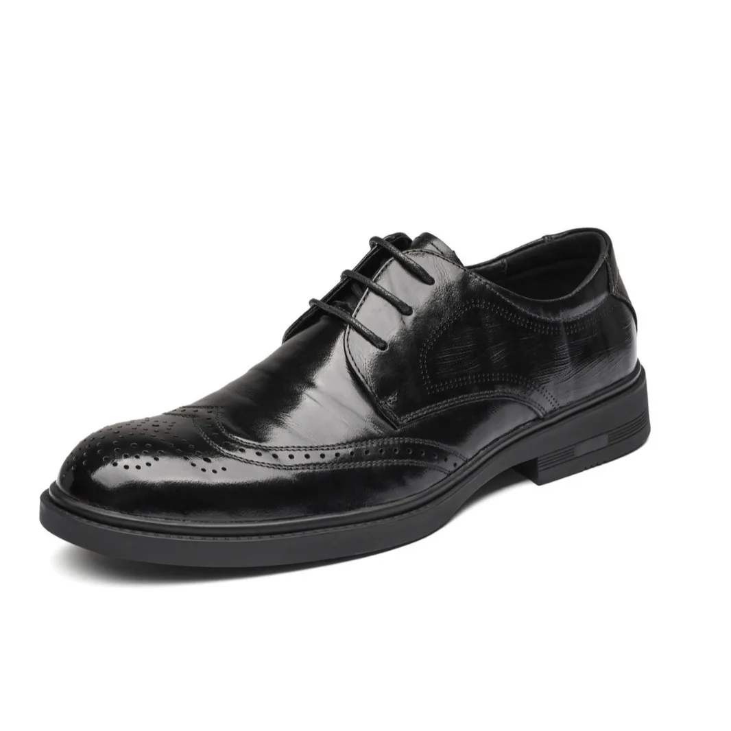 

Leather Business Man Dress Shoes Wedding Shoes Cowhide Men's Leather Shoes British