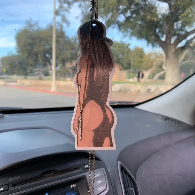 Car Air Freshener Rear View Mirror Accessories Car Scent Perfume Gift Meme Pendant Hanging Charm Car Decorations Fragrance Tree