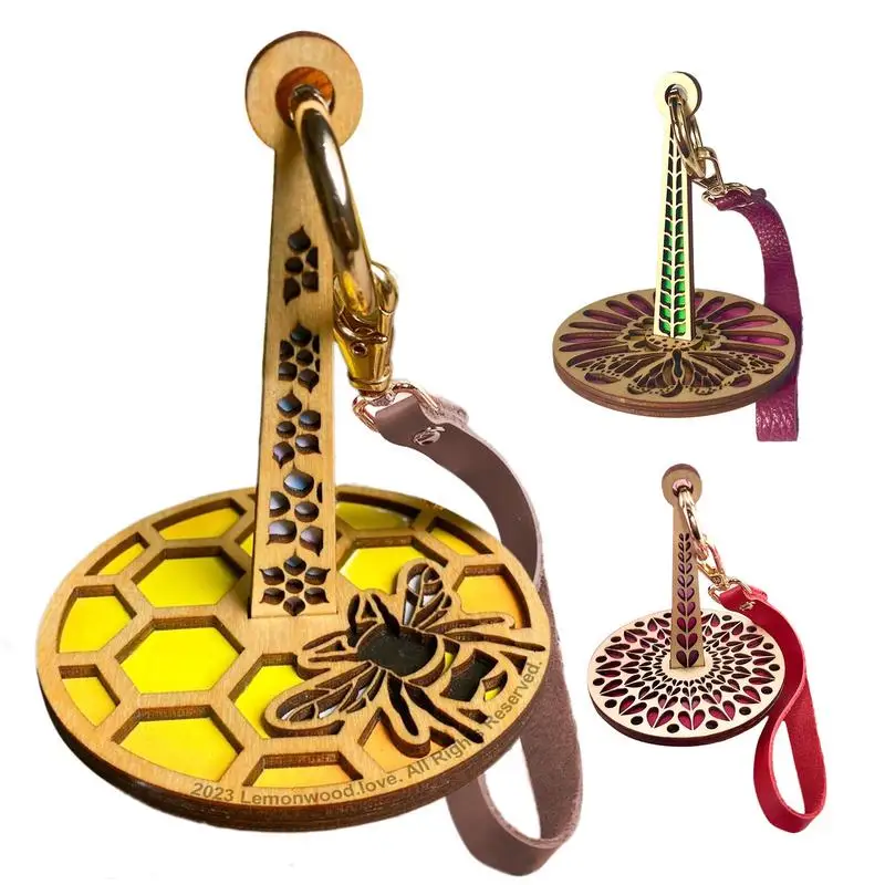 Mini Iplik Tutucu Tığ Işi Iplik Depolama Örgü Aracı Ahşap Bilek Kayışı Örgü Tığ Işi Malzemeleri Iplik Organizatör