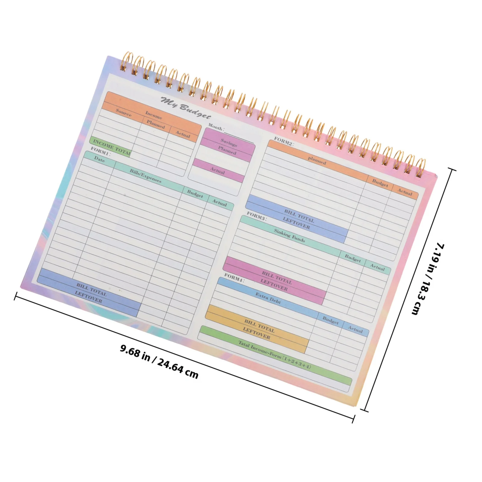 B5 Budgeting Binder Undated Weeks Planner Sheets for Recording Transactions Monitoring Progress Cash Budgeting Tool