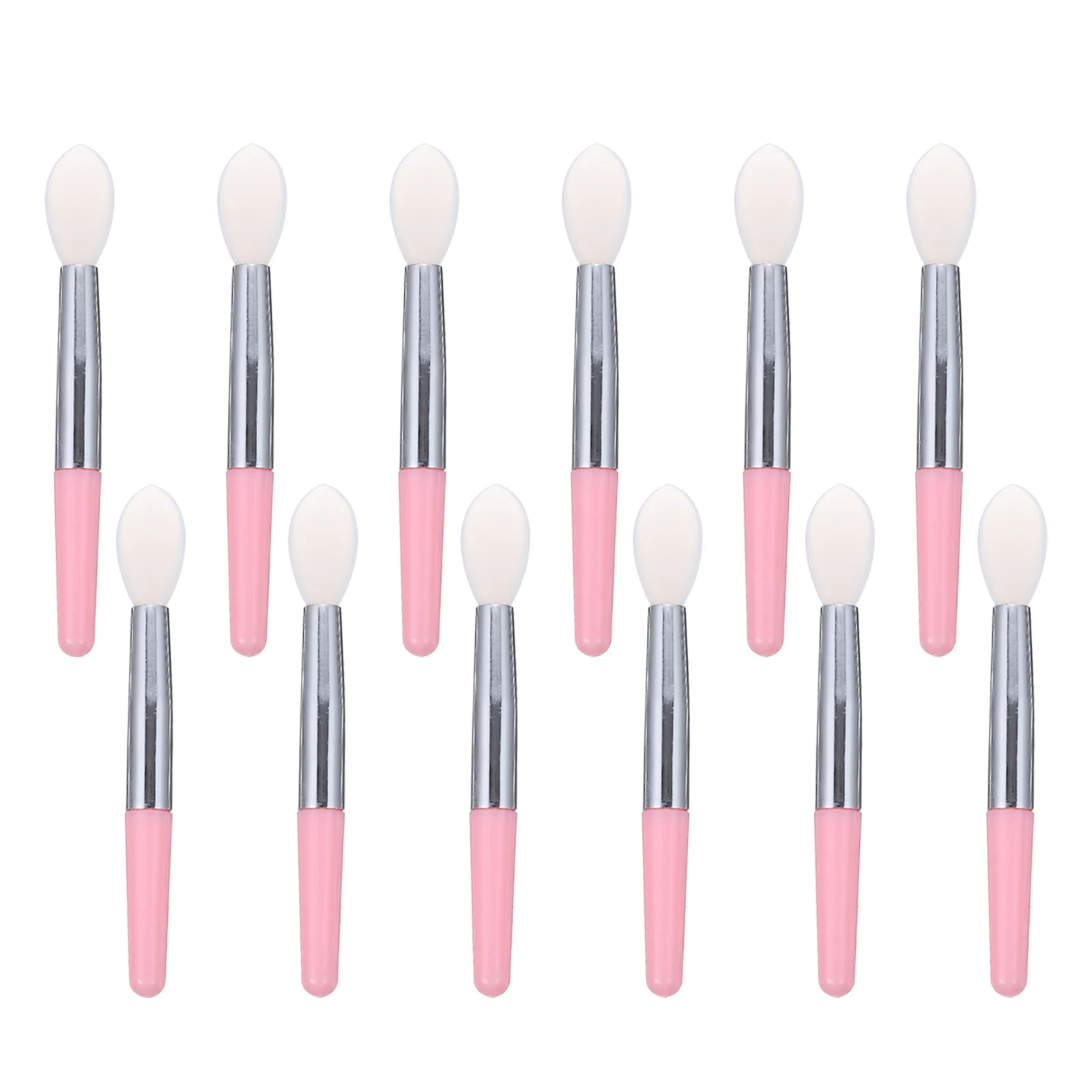 12 Uds. Pinceles de silicona para máscara de labios, aplicadores de lápiz labial duraderos, aplicador de bálsamo labial portátil, juego de brochas de maquillaje de viaje