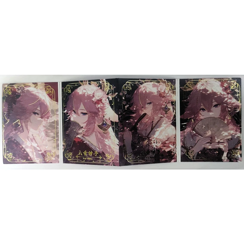 Goddess Story Dream couple Dual card Raiden Shogun Yae Miko Keqiang Kamisato Ayaka Shenhe boy Toy collection Birthday gift