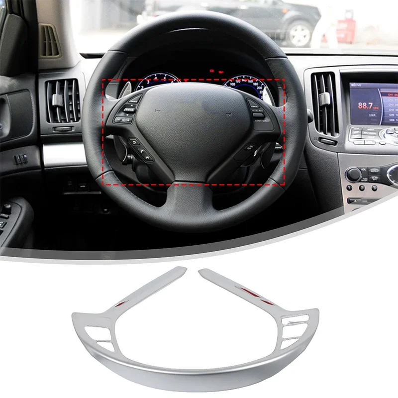 ABS Per Infiniti G37 G25 Q40 EX35 10-13 Volante Dell'automobile Pannello Decorazione Della Copertura Trim Adesivo Interni Accessori Auto