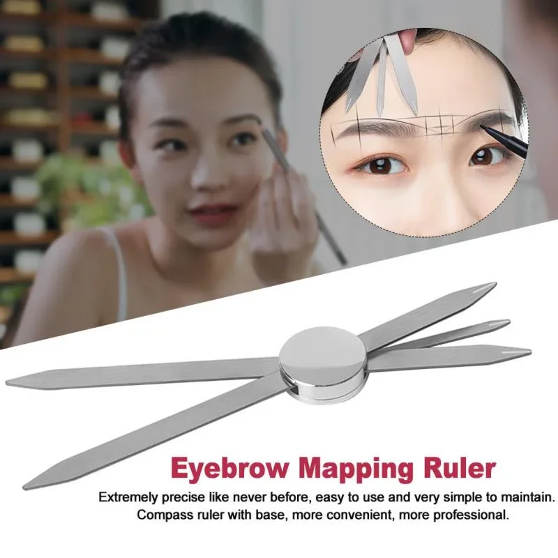 1 Pcs Microblading Balance Positioning Tattoo Ruler Makeup Eyebrow Design Golden Ratio  Measurement Tool