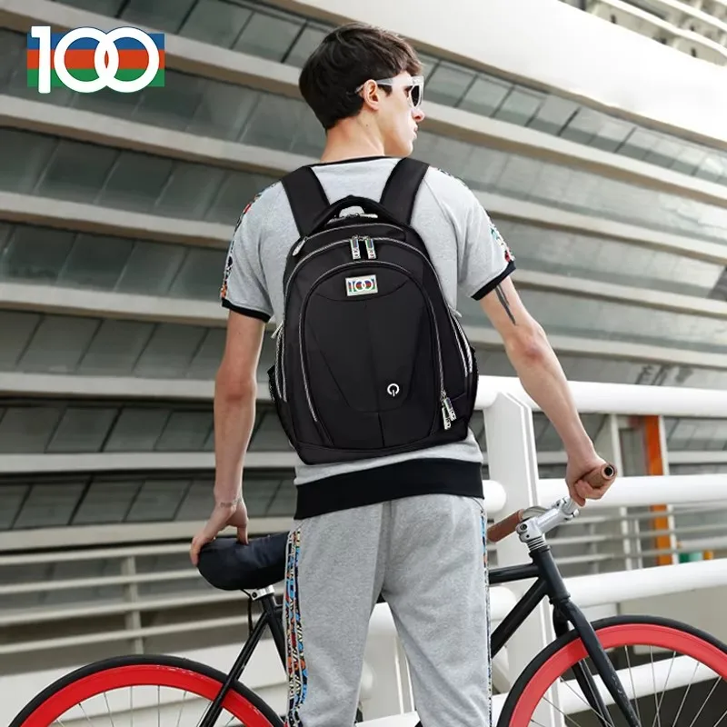 100 backpack 2023 new men's and women's large capacity waterproof nylon sports travel hiking backpack lightweight