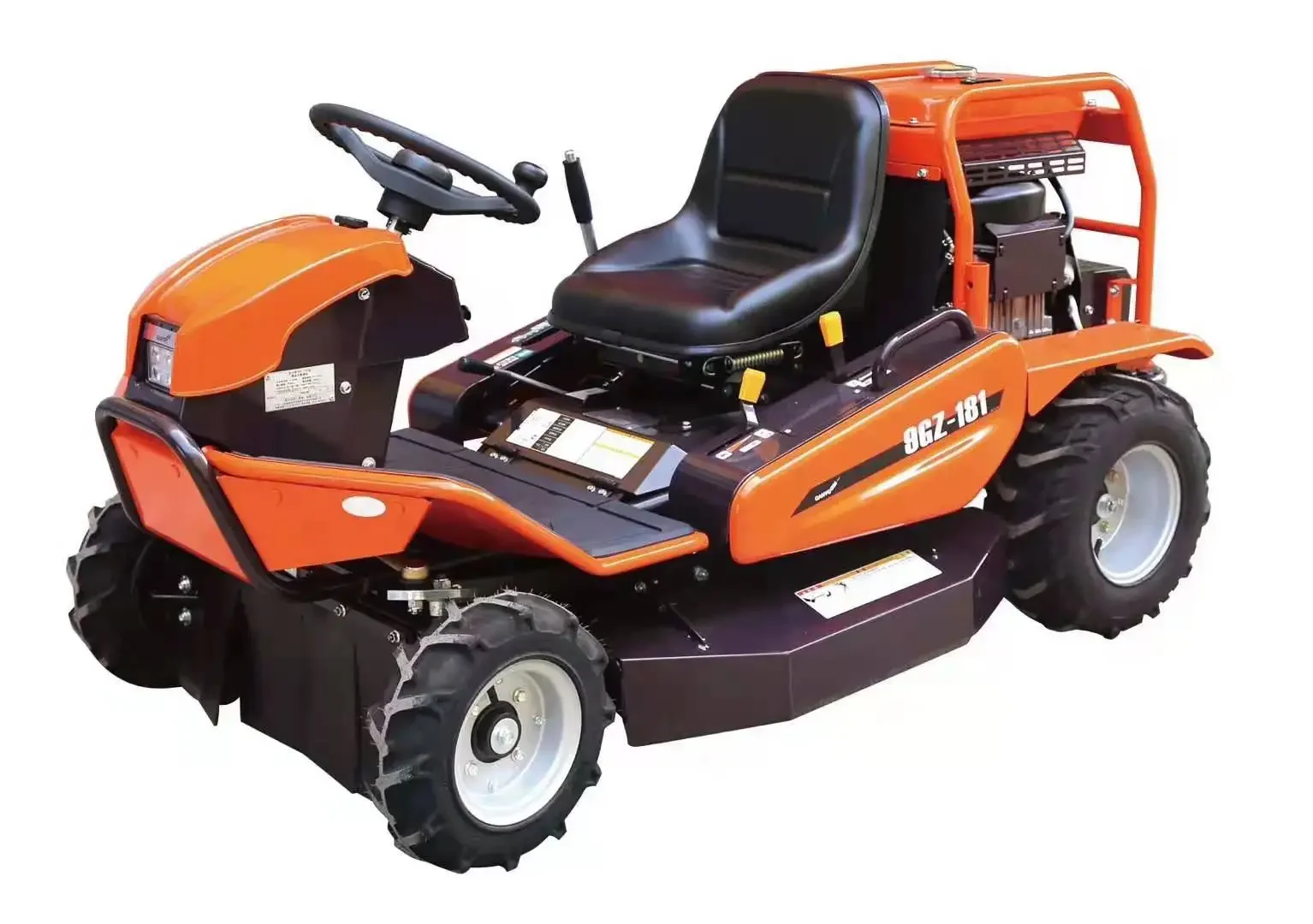Rasenmäher 9GZ-181, Rasenmäher mit grünem Riemen zum Aufsitzen, Rasenmäher mit Zweiradantrieb