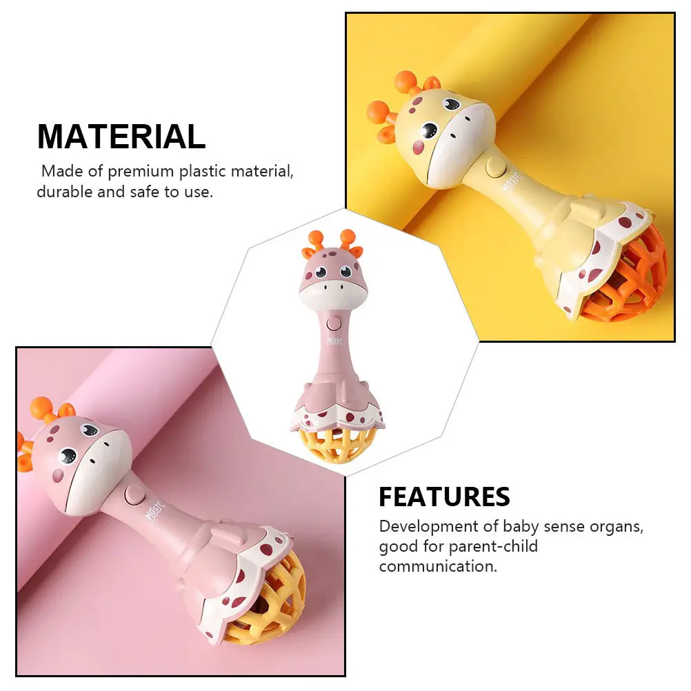 ของเล่นสัตว์พลาสติกพรีเมียม มีเสียงและแสง สีสันสดใส ด้ามจับยาว จับง่าย เหมาะสำหรับเด็กเล็ก เสริมพัฒนาการ 1 ชิ้น