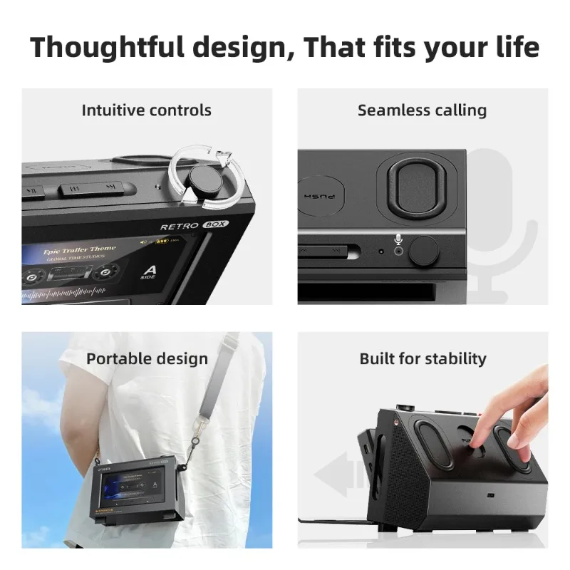FIIO RETRO BOX Retro Bluetooth LDAC Speaker,USB DAC Mode, Vintage Wireless Speaker for Music Lovers and Desktop HiFi Sensitive view 5