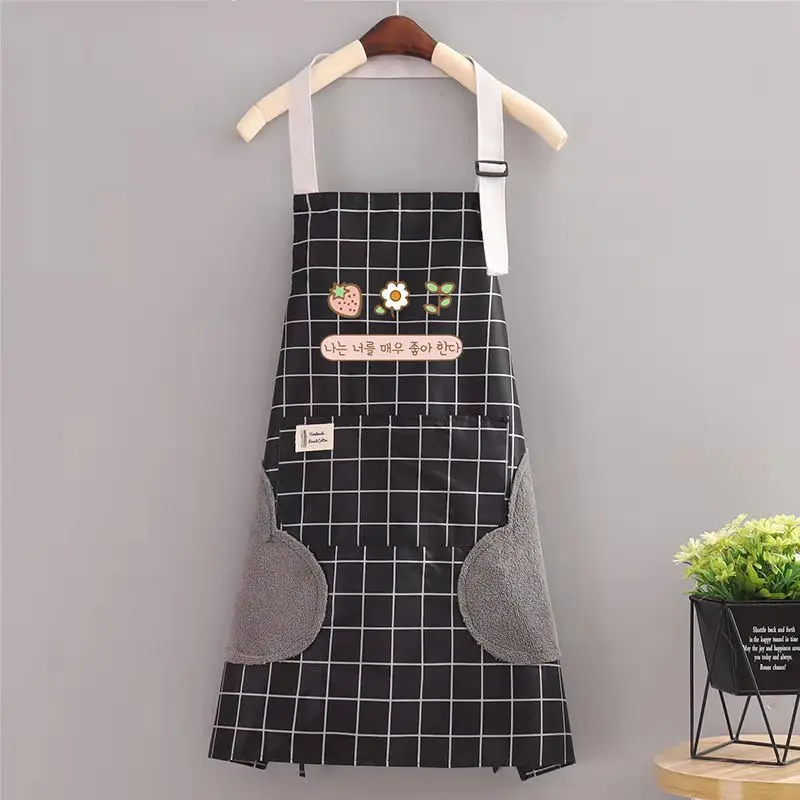 Waterproof And Oilproof Home Women Kitchen Aprons Mens Adult Chef Aprons Baking Accessories