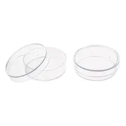 10 pcs. 35mm x 10mm Sterile Plastic Petri Dishes with Lid for LB Plate Yeast (Transparent color)