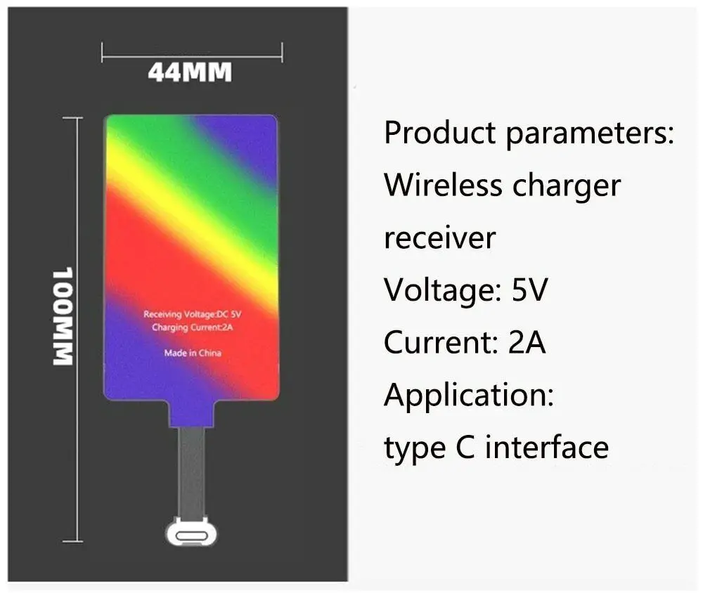 15W Qi Wireless Charger Pad+10w Type-c Receiver For Xiaomi Redmi Note 7 8 9 10 Pro 8T 9S 9T K20 K30 K40 Pro