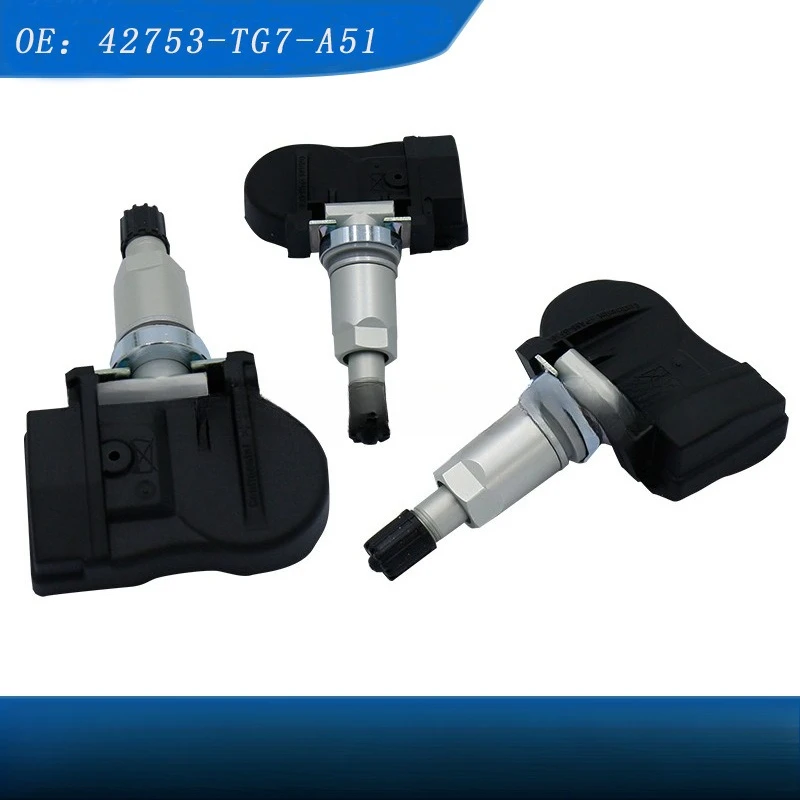 

42753-TG7-A51 42753TG7A51 4pcs TPMS Tire Pressure Monitor Sensor for Honda Pilot CR-V HR-V Accord Legend Odyssey Touring 433MHz