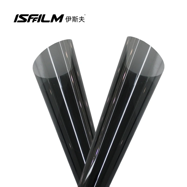 ISFFILM 70% VLT 97% IRR transitional security  manufacture automotive insulation Nano Ceramic roll glass tint for car windows