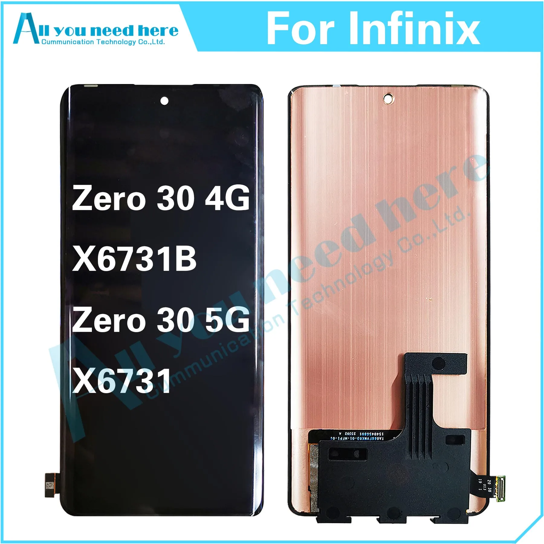 

100% Test For Infinix Zero 30 X6731 X6731B LCD Display Touch Screen Digitizer Assembly For Zero30 Repair Parts Replacement