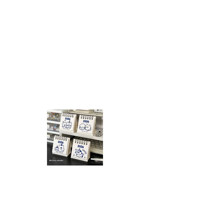 

2026 Calendar Plan Book Cute Mini Calendar Office Desktop Decoration Small Ornament Calendar