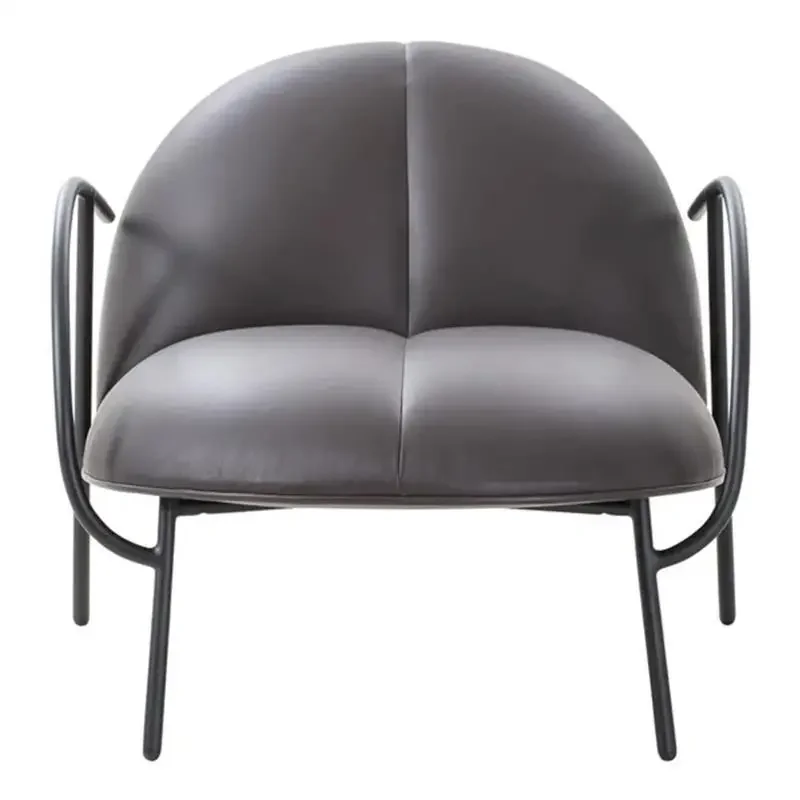 

Nordic wrought iron leisure chair Small apartment single sofa Home living room Balcony Office leisure chair