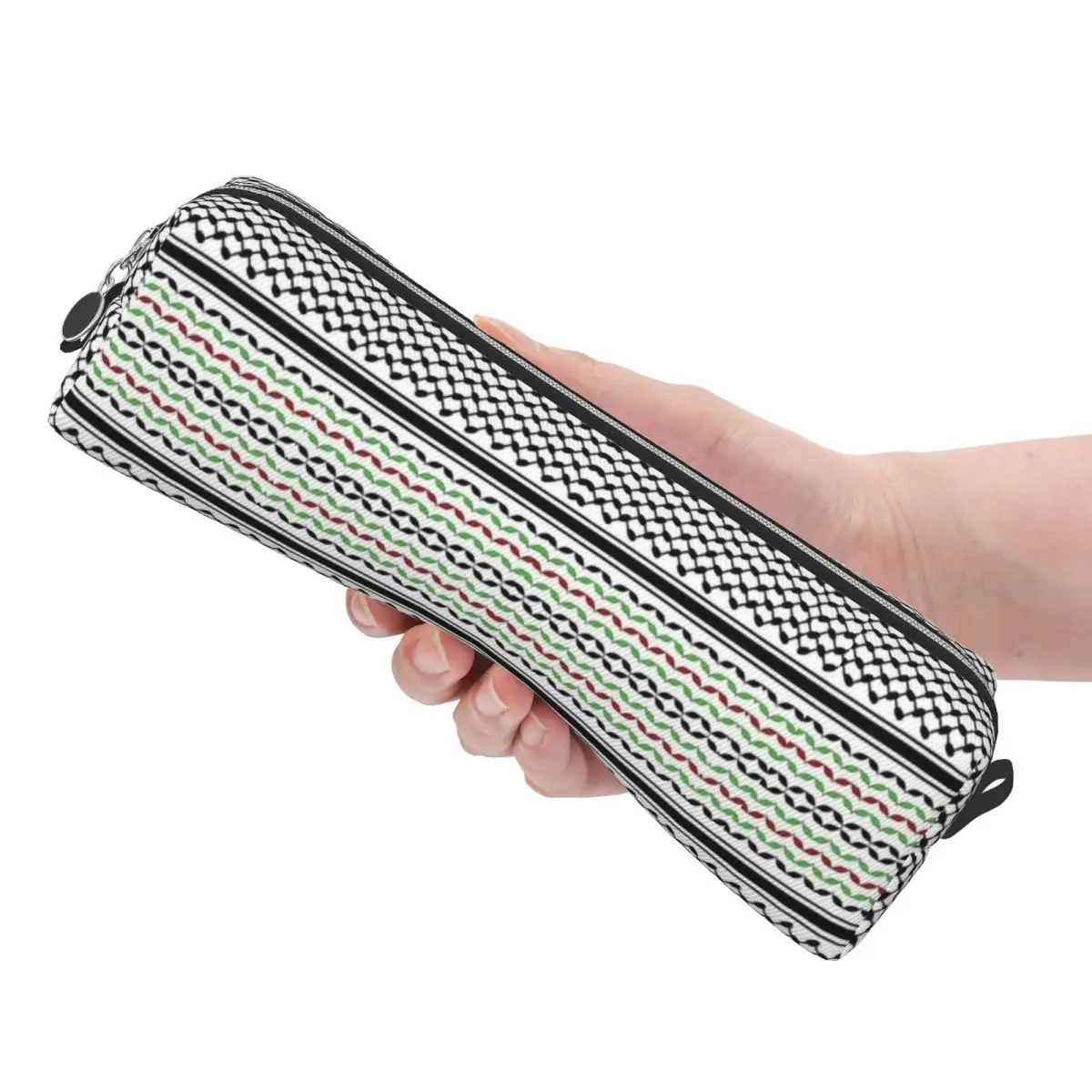 Fashion Hatta Kufiya Keffiyeh In White Pencil Case Pencilcases Pen Box Kids Big Capacity Bags School Supplies Gift Stationery