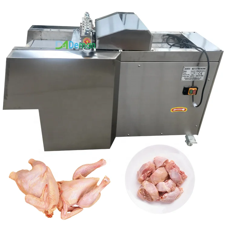 Fresh meat cube cutting machine frozen chicken duck meat beef dicer cutter whole chicken with bone dicing machine