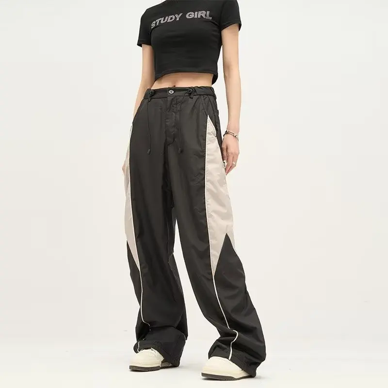 Y2K Women Streetwear Chic Cargo Korean Harajuku Casual Parachute Tech Pants for Men Sweatpants Wide Leg Joggers Trousers Clothes