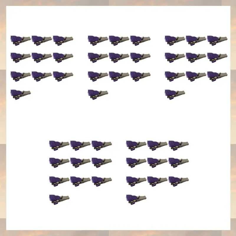 

2025 New-50Pcs Reusable ECG/EKG Alligator Clip Electrodes For Animals, Pets, Dogs, Cats And Veterinary, Used To Fix Cables