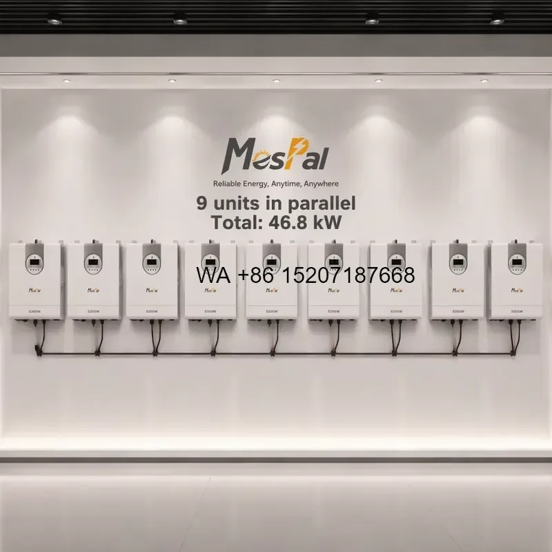 Wmwmnu For Professional 48V 220V 5.2kW 5200W MPPT Off Grid Solar Inverter for Residential Solar Energy Storage and Home Power