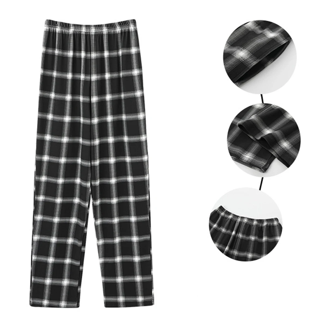 Bottoms Men Pajama Pants Mens Nightwear Plaid Size M-xXXL Sleep Pants Sleepwear Soft Casual Trousers Comfortable