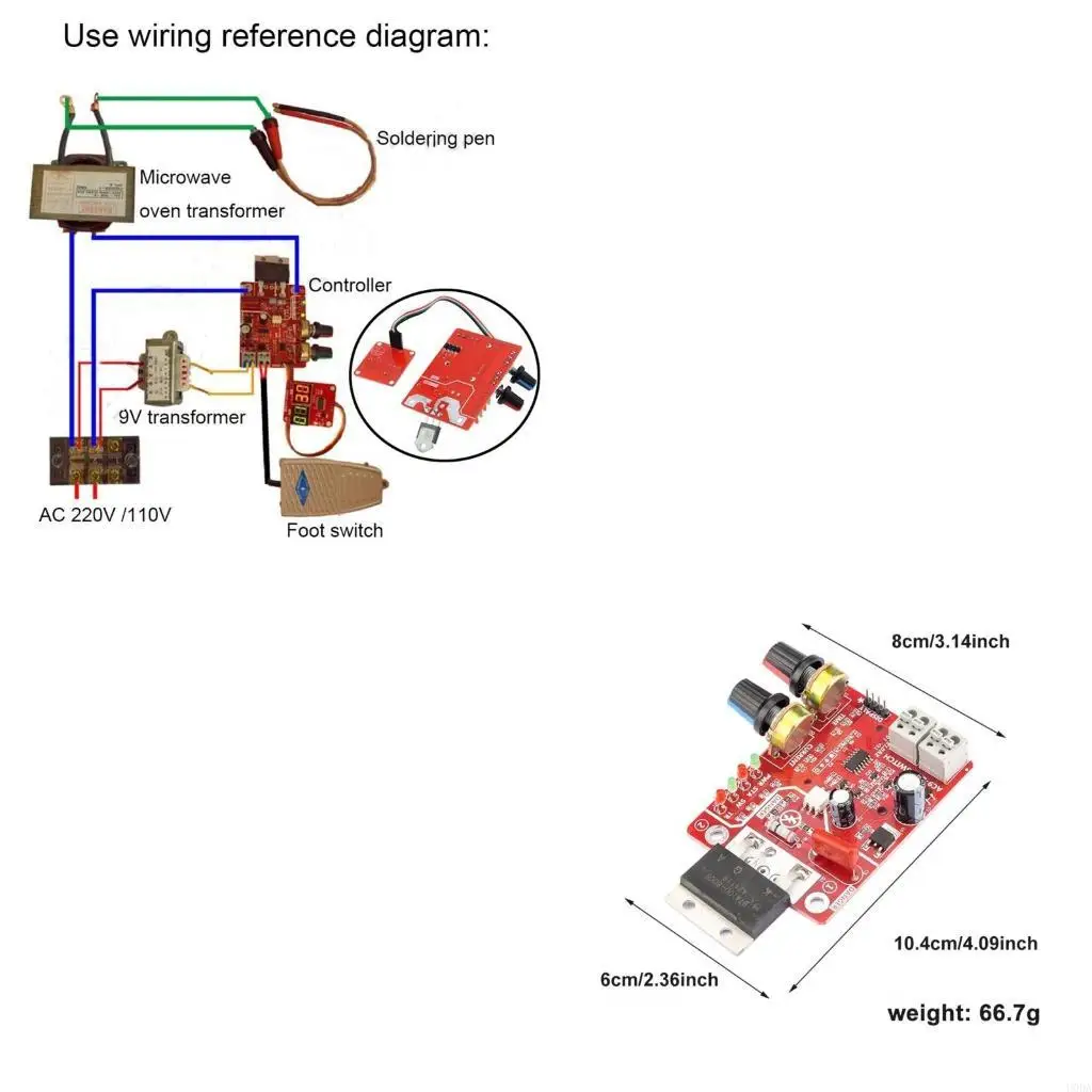 

NY-D01 Spot Welding Control Board STM8 Microcontroller Centered Welder Panel