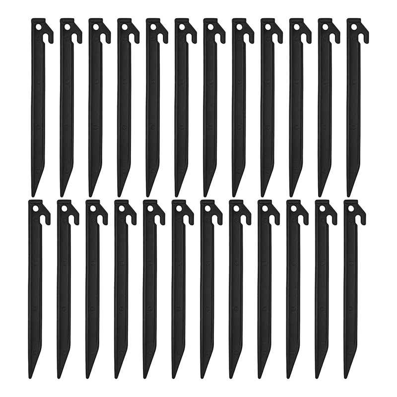 

24 Pieces Plastic Inflatable Stakes 8.8 Inch Yard Fixed Stakes Stakes Anchoring Stakes Garden Decoration