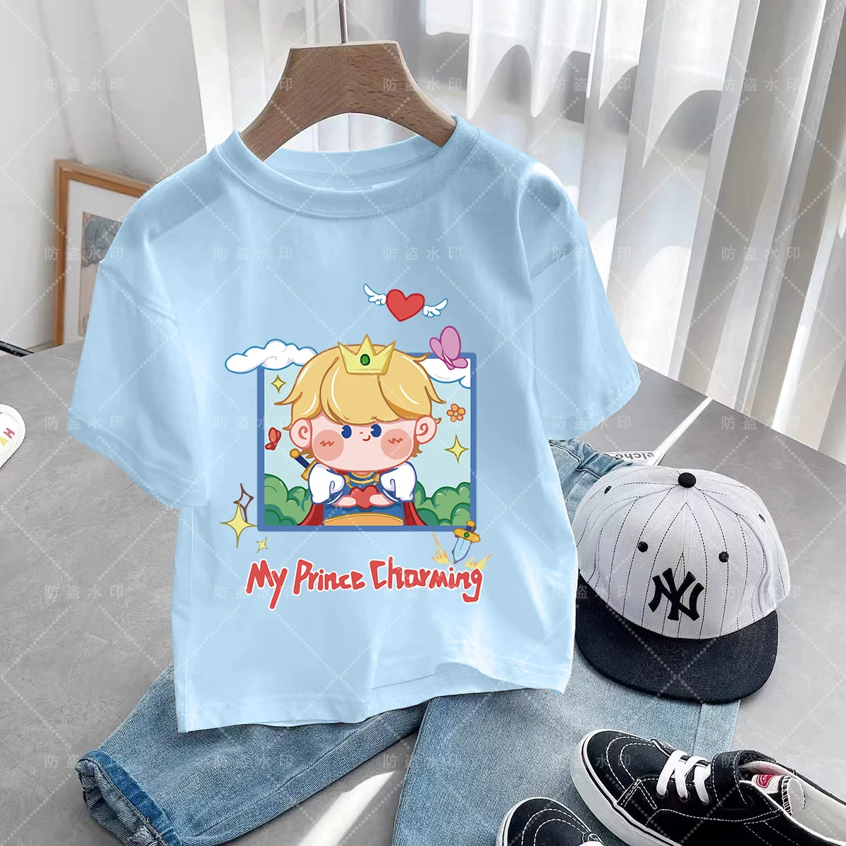 Disney 2024 Girl Summer Clothes cartoni animati Kawaii Princess Animated T Shirt Caricature Disney Kawaii Cartoons Princess children's