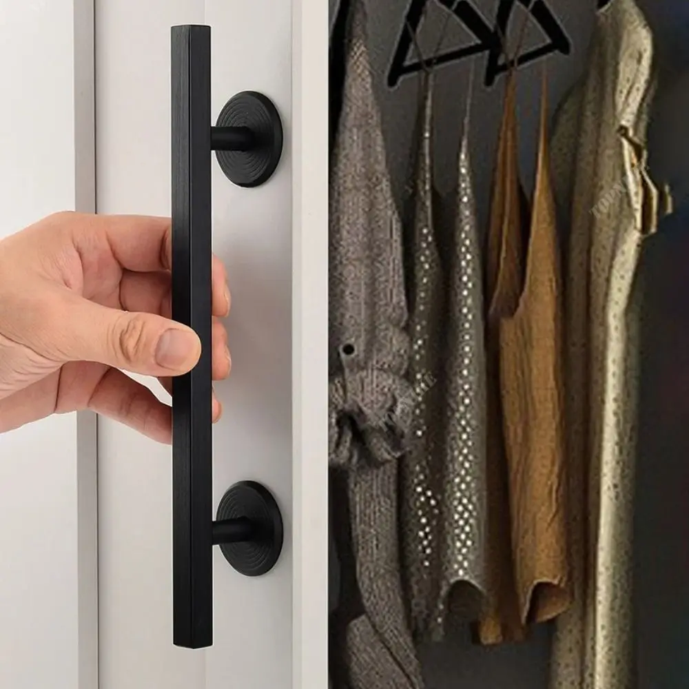 

No-Drilling Self-Adhesive Door Handle Aluminium Alloy European Style Kitchen Cabinet Handle Light Luxury Comfort