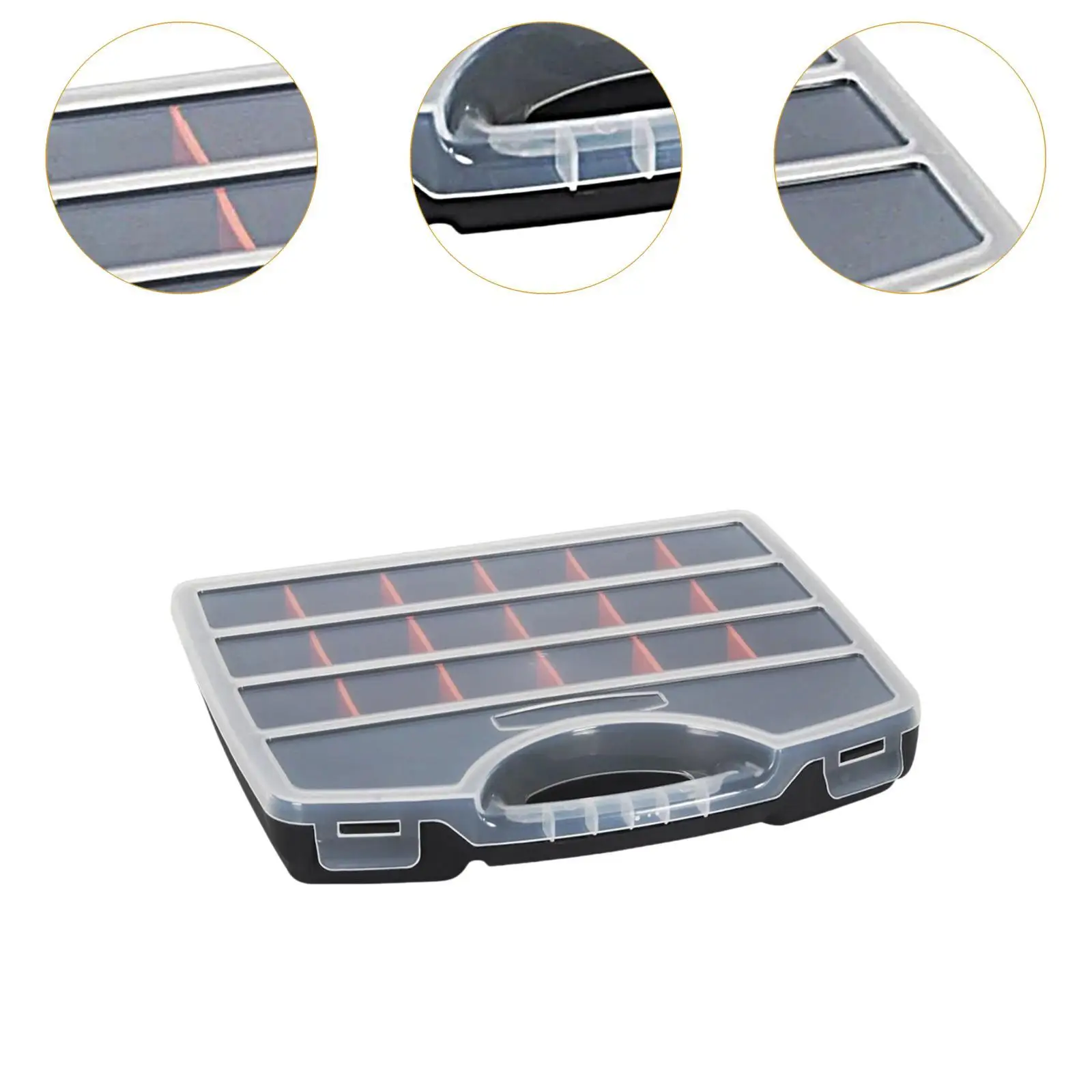 Tools Organizer Box Fly Fishing Lures Box Versatile Portable with Transparent
