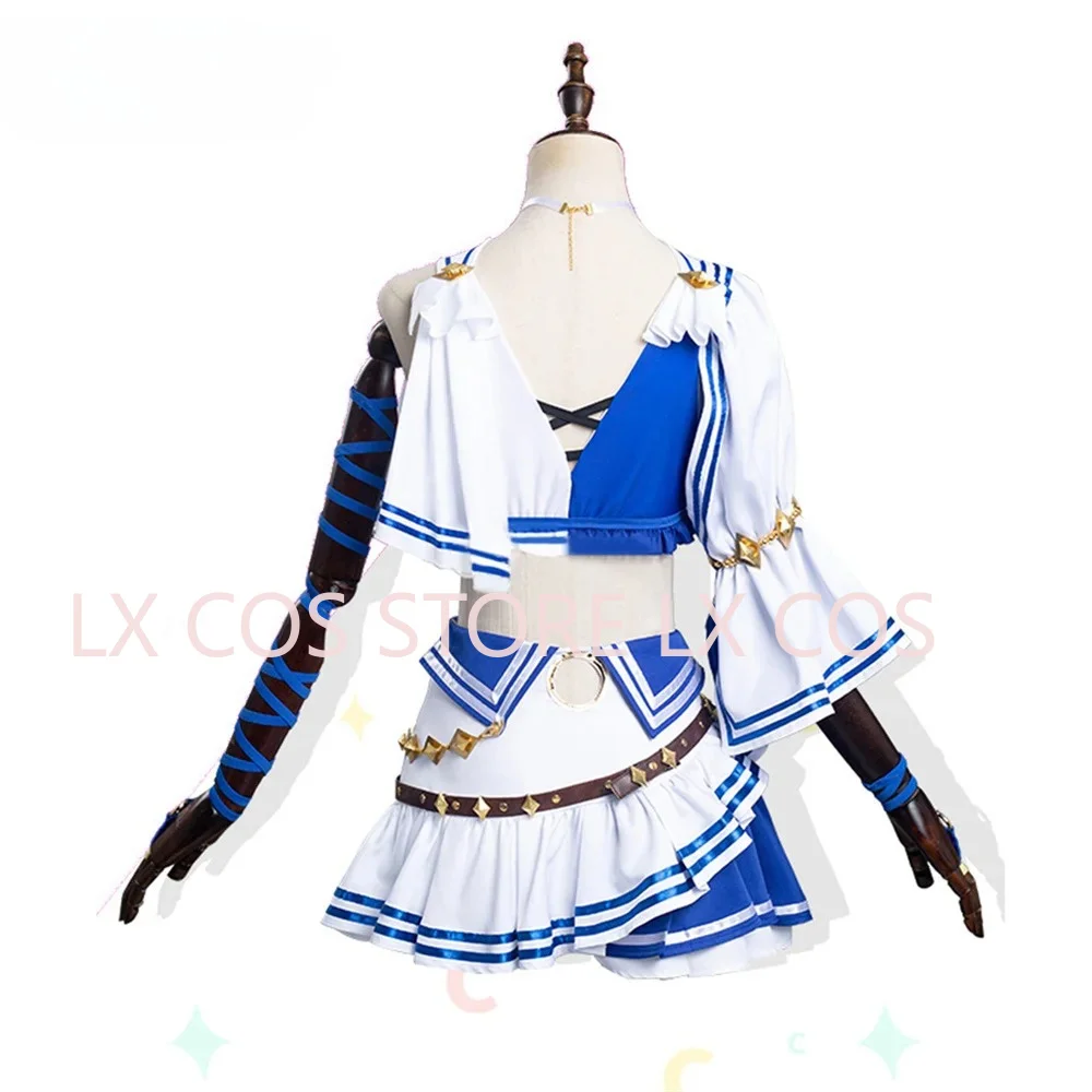 Uma Musume Pretty Derby Hishi Amazon Cosplay Costume Halloween Christmas Wig Ear Tail Shoes Outfits Custom Size view 3