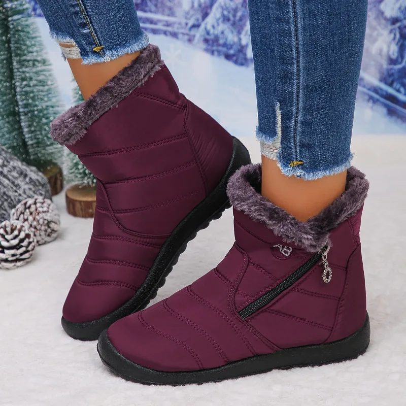 Versatile Cotton Shoes for Women in Winter New Foreign Trade Polyurethane Long Tube Warm High Help Elderly Large Size Snow Boots
