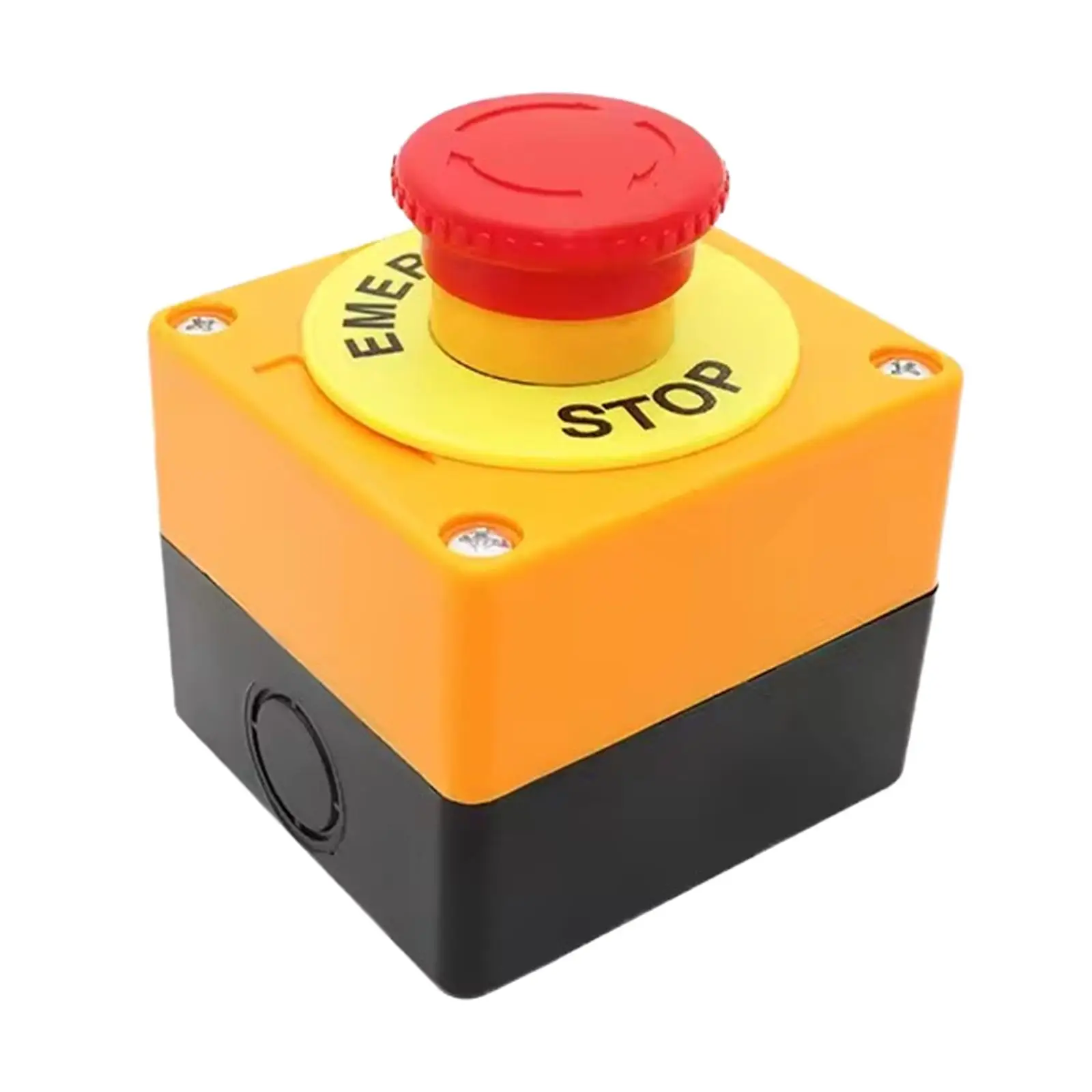 

Emergency Stop Button Switch AC660V 10A Accessory Replacement Lightweight Simple Installation Elevator Mount Red Sign