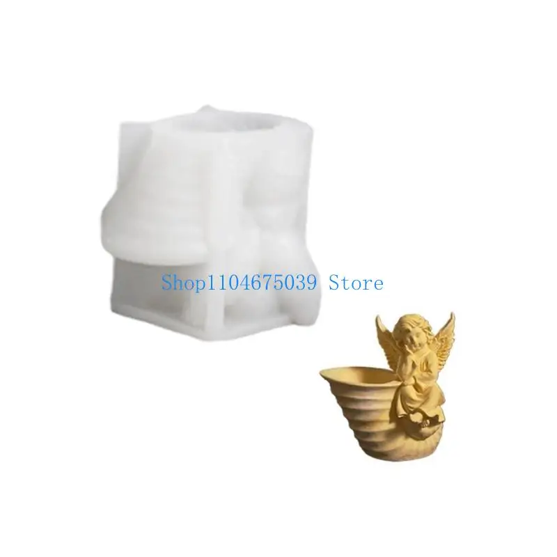 

5ASD Многофункциональный прочная силиконовая статуэтка Ангельская форма моды аксессуары