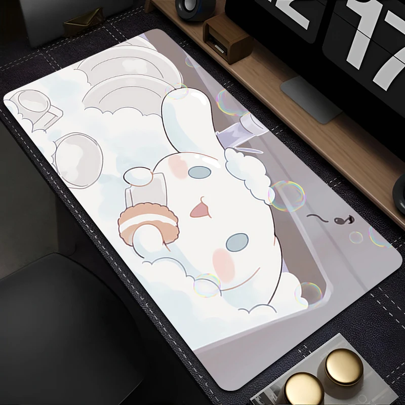 

Mouse Pad PC Accessories Keyboard Pad Office Desk Mat Anti Slip Anime Mousepad Natural Rubber C-cinnamoroll Gaming Extended Pad