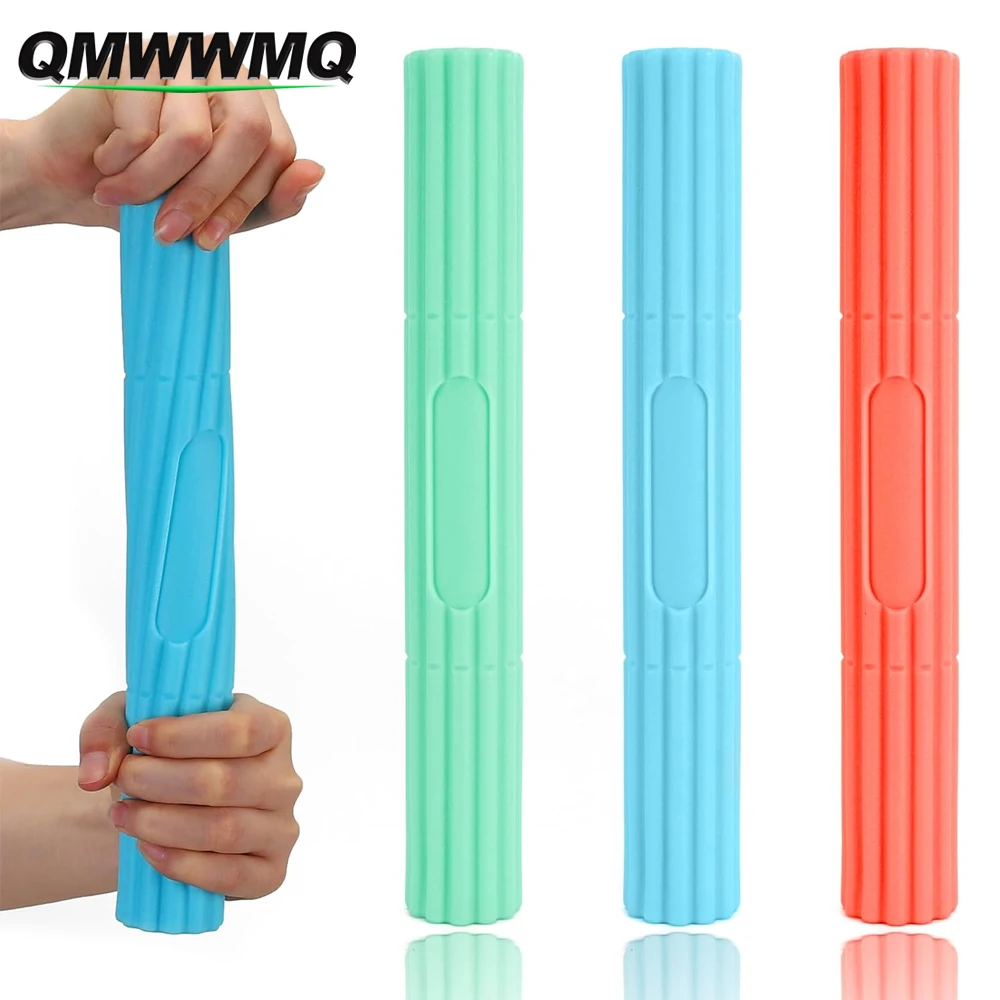 QMWWMQ 1 szt. Giętkie drążki do ćwiczeń ręcznych-Flex Therapy Bar wzmacniacz-łagodzenie bólu ścięgna łokcia tenisisty i golfistów