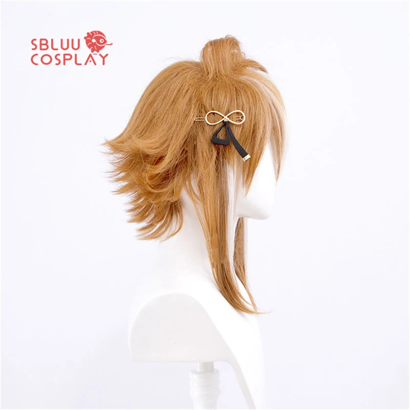 SBluuCosplay Genshin Impact Cosplay Mixed Colors Gorou Cosplay Wig