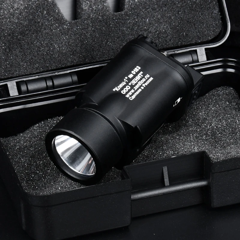 

KLESCH Metal LED Strobe Flashlight KLESCH-1 KLESCH-1S Pistol Light Mount Glock Rail White illumination Tactical Lamp Black