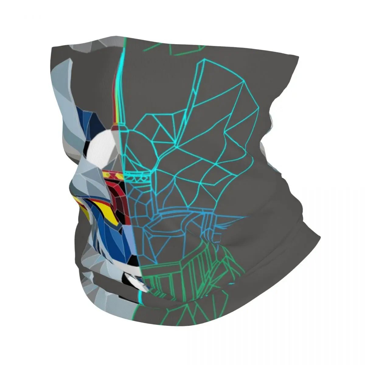 Mazinger Z Linear Low Poly Bandana Neck Gaiter Printed Japanese Robot Balaclavas Wrap Scarf Headband Riding Unisex All Season