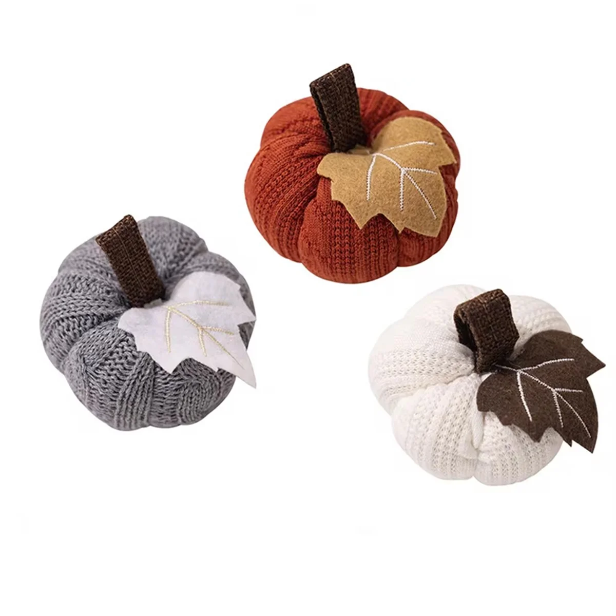 

Weave Pumpkin Ornaments Suitable for Thanksgiving Harvest Festival Tray Decoration Simulated Pumpkin