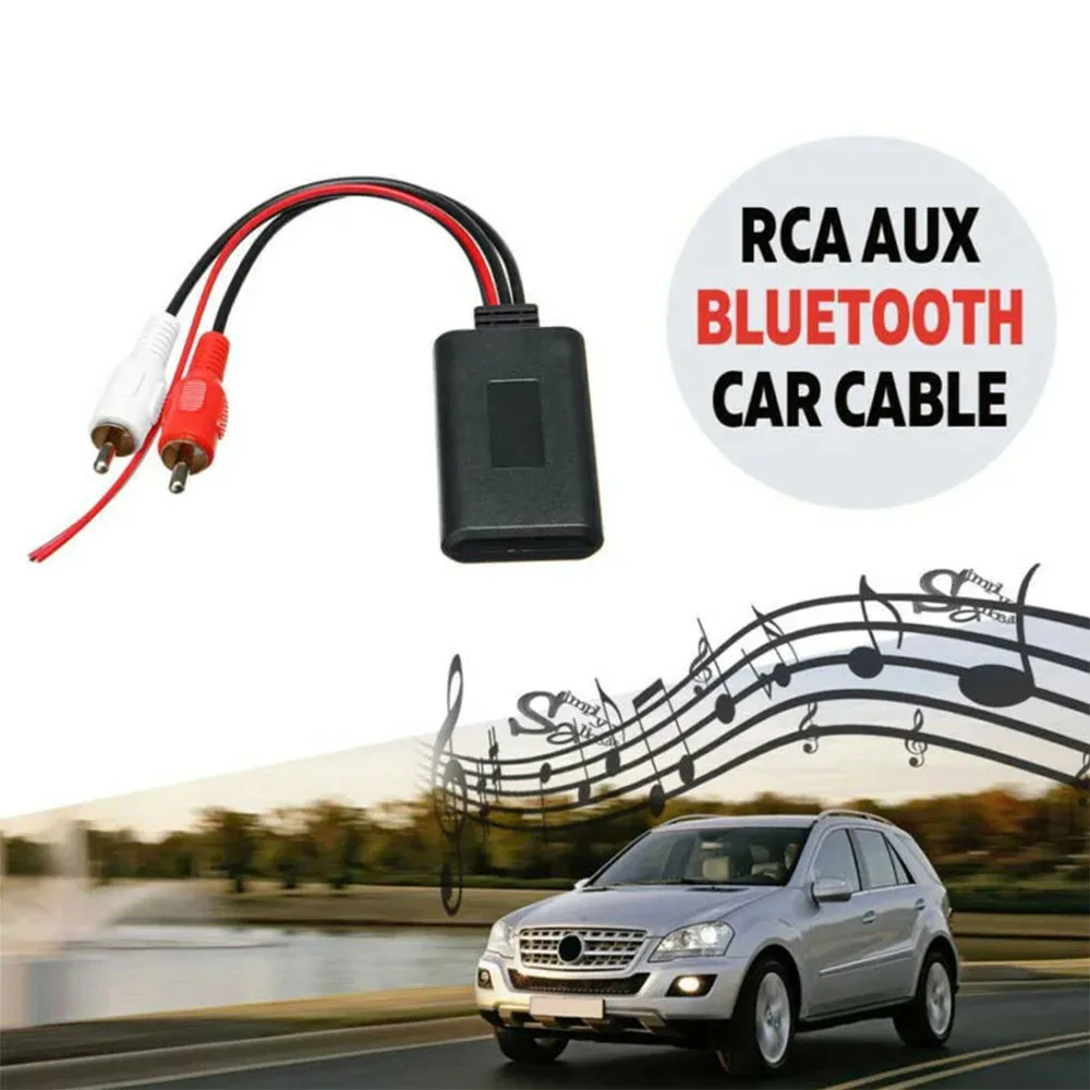 Universal Car Wireless Bluetooth-compatible Connection Module BT5.0 Music Adapter RCA Aux Audio Cable Splitter Cord Converter view 3