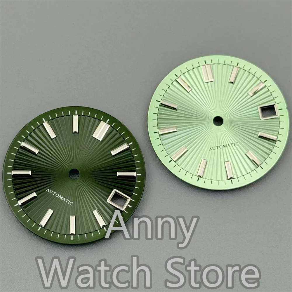 29mm Radioactive Pattern Watch Dial Sky Blue Olive Green Red Cocktail Sterile Face Fit NH35 NH36 Watch Modified Accessories Part