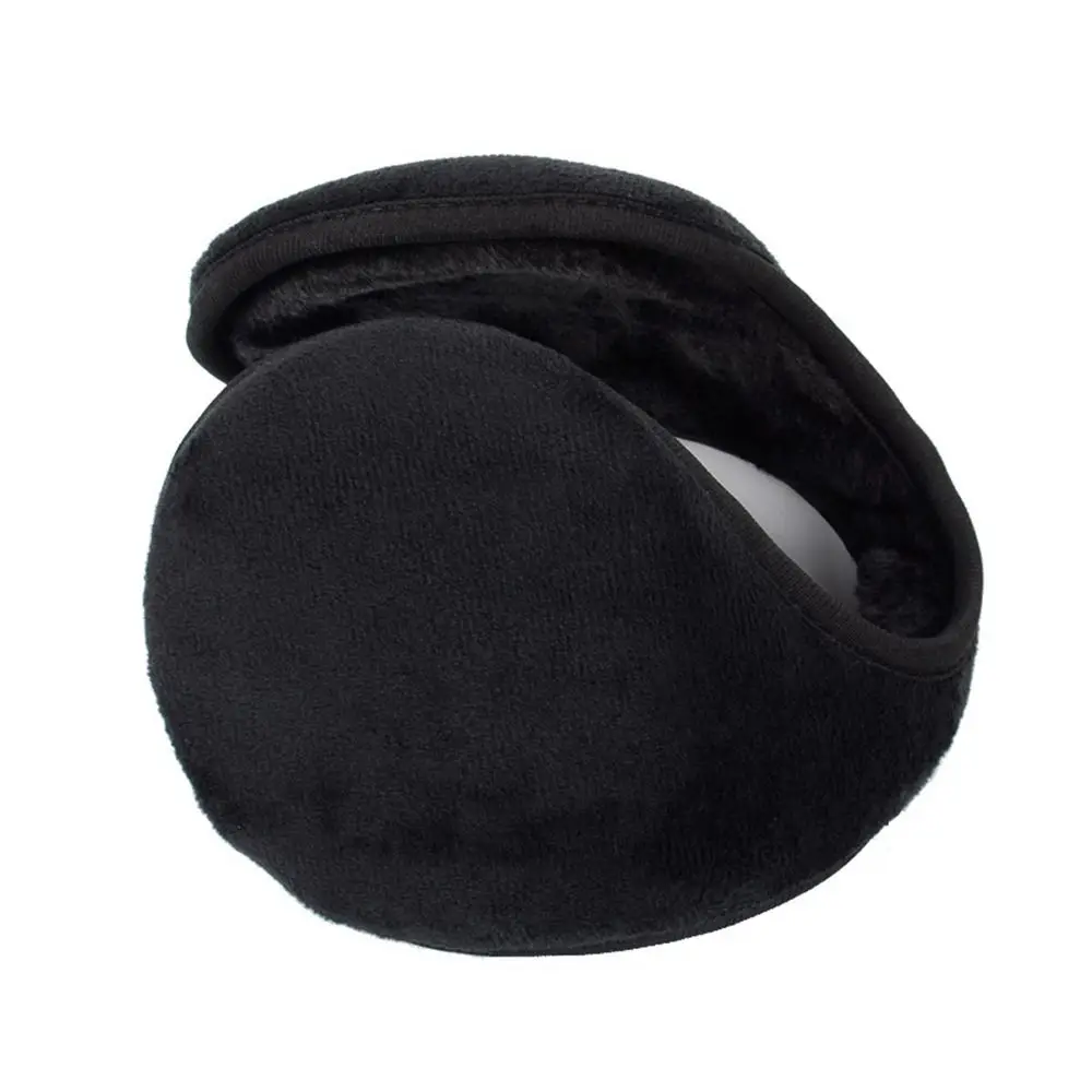 Winter Comfortable Riding Earflap Solid Color Windproof Thicken For Adult For Male Plush Earmuffs Ear Cover Earcap Ear Warmers