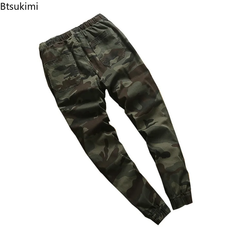 2024 Men's Clothing Spring New Camouflage Cargo Pants Korean Loose Hip Hop Pencil Pants Fashion Casual Cotton Couple Joggers 5XL