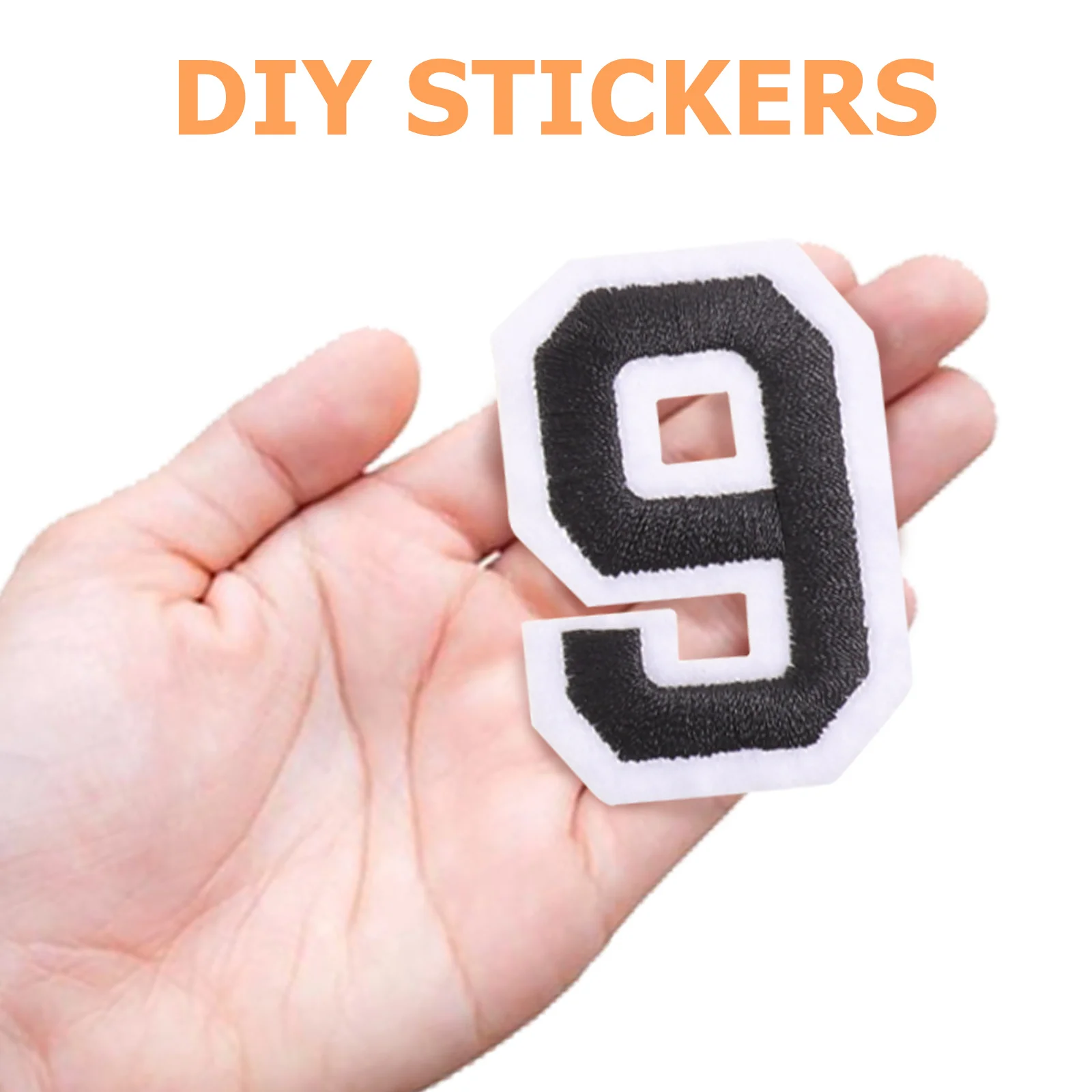 

2 Sets Adhesive Number Stickers Sports Shirt Numbers Letters for Clothes DIY Pattern