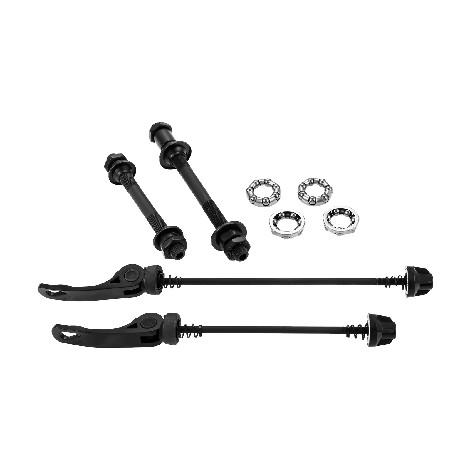 8pcs/set MTB Quick Release Axle Kit Release Lever for Most 20/22/24/26/28in Bikes for 6/7/8 Speed Mountain Bikes Quick Repairs