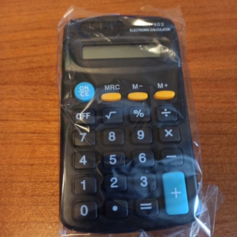 Calculadora electrónica estándar de 8 dígitos, calculadora alimentada por batería con pantalla LCD grande para uso escolar, oficina y hogar