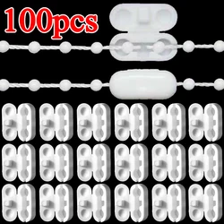 5-100Pcs Roller Blinds Pull Cord Connector Curtain Chain Connector Roman Curtain Beaded Chain Cord Connection Decor Accessory