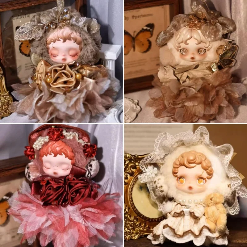 

10cm Doll Clothes For Skullpanda V1/V2 L'Impressionnisme Series Cute Vintage Dress Clothing Fashion Doll Outfit Accessories Gift